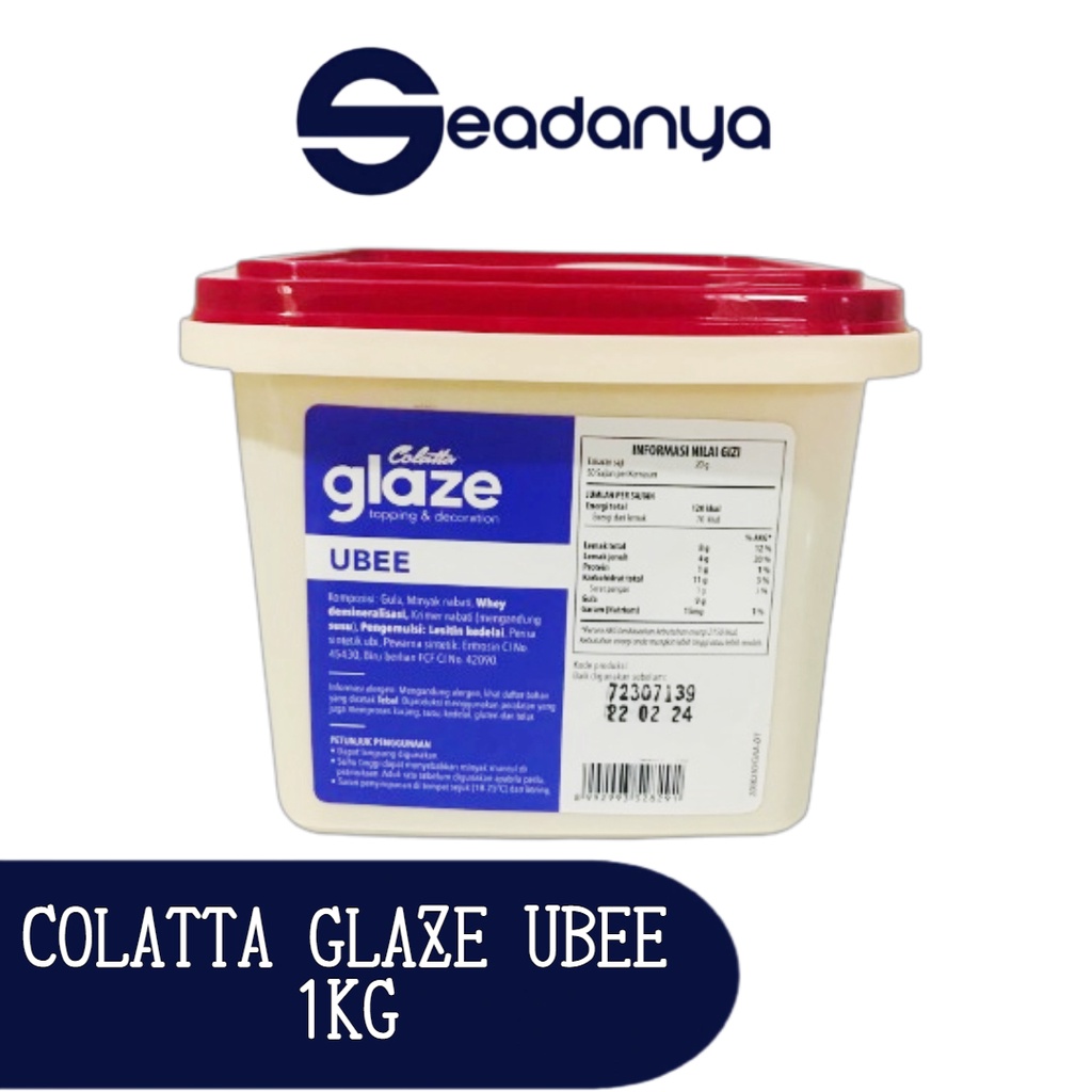 

COLATTA GLAZE UBEE 1KG - topping donat - topping glaze