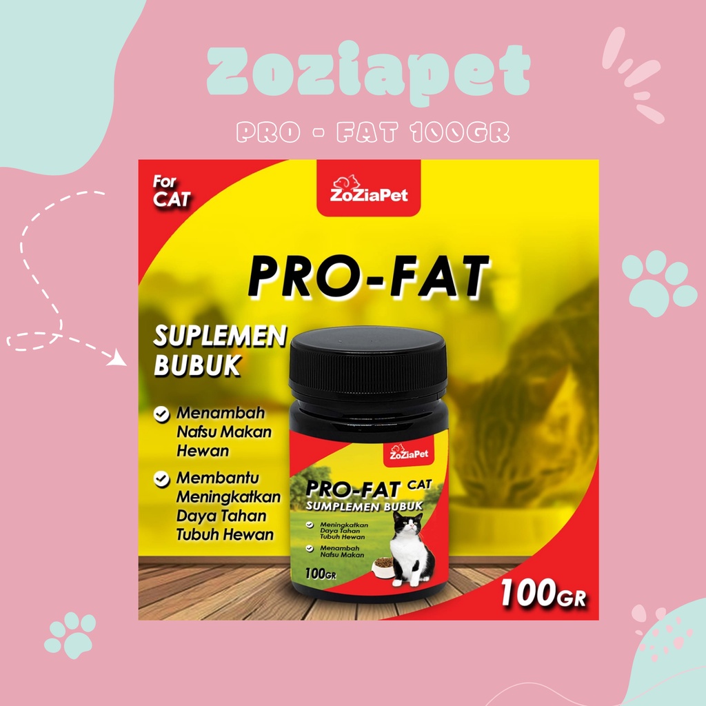 ZOZIAPET PRO FAT CAT Penambah Nafsu Makan Kucing 100GR