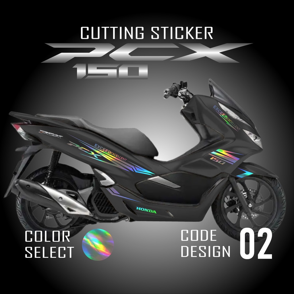 COD Cutting Sticker PCX 150 New - Stiker Striping Lis Timbul Variasi Motor Honda New PCX 150 Warna S