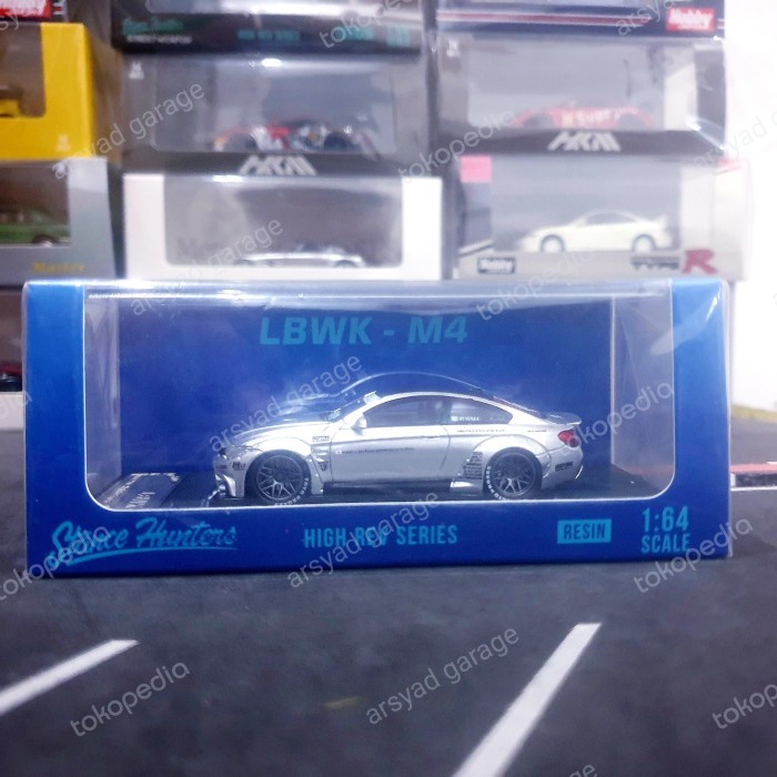 Diecast Stance Hunters LBWK BMW M4 Silver segel