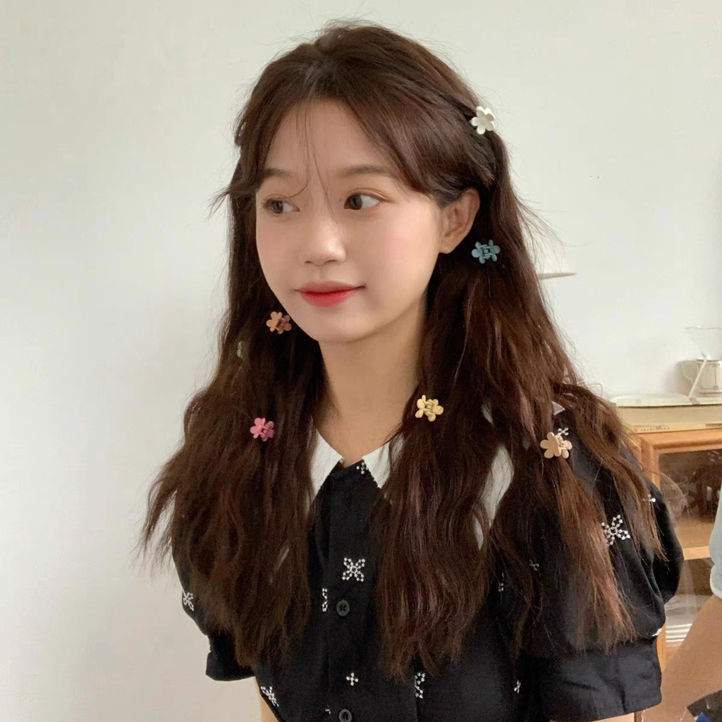 50pcs/set Bunga Mini Jepit Rambut Gadis Fashion Lucu Jepit Rambut Klip Samping Wanita Aksesoris Rambut