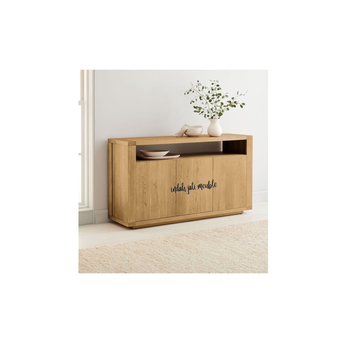 bufet meja tv meja dapur minimalis kayu jati solid