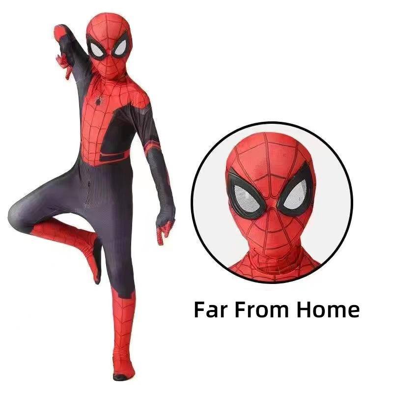 【Wetrose】 Spider Man Spiderman Spider-man Miles Gwen Spot Amazing Far From Home Cosplay Anak Anak Kid Dewasa Wanita Children's Halloween Costume Kostum