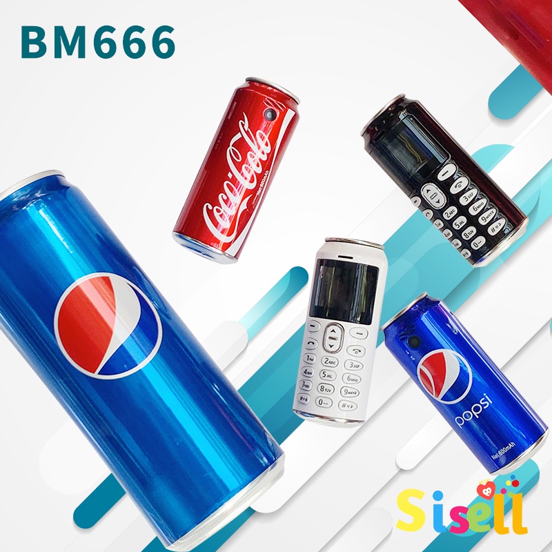 Sisell HP Mini Pepsi Handphone New  Mini DUAL SIM Bisa Bahasa Indonesia