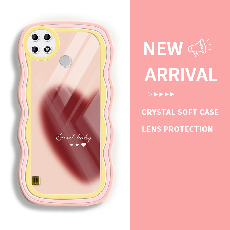 JBIMA Transparan Silicon Case Lucky Love SoftCase For Realme C21 C21Y C25Y C30 C30s C31 C33 C33 2023