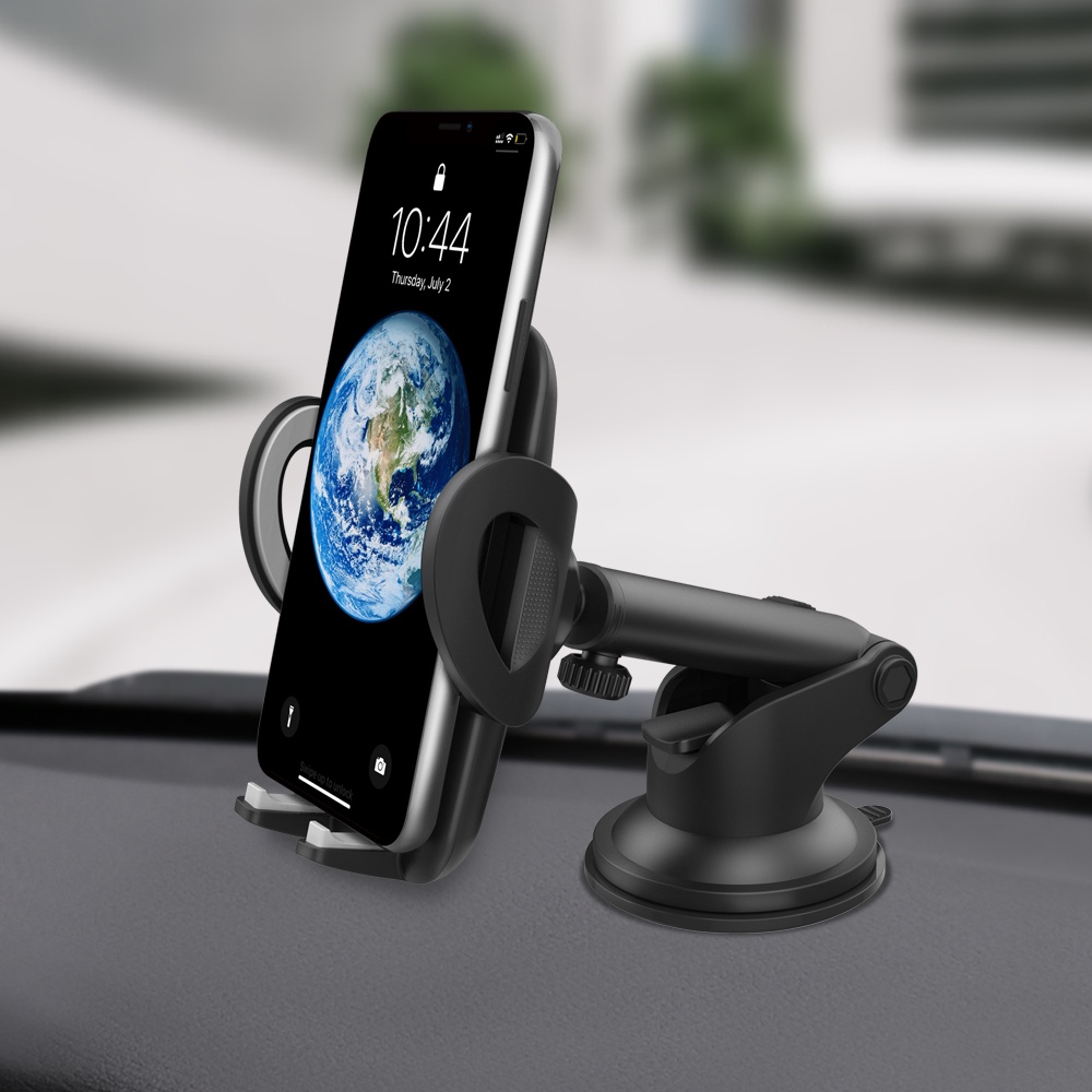 Car Holder 360 Rotable HP Mobil Stand Holder Pemegang HP Bisa Disesuaikan Dashboard Securely Silicon