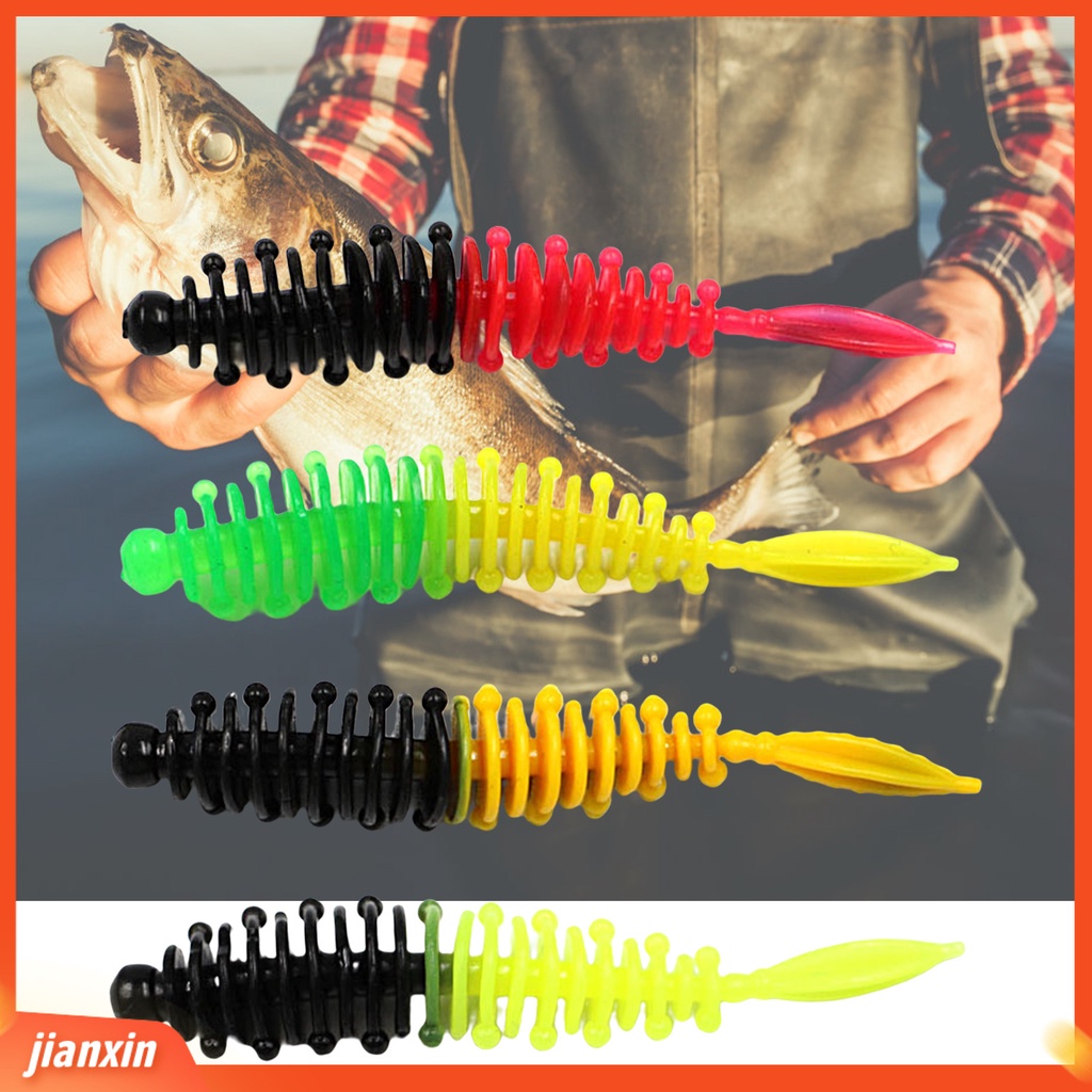 (In Stock) 8Pcs/Set 5.5cm /1.3g Umpan Pancing Simulasi Warna Terang Fleksibel Hidup Reusable Fish Attraction Universal Lembut PVC Trout Memancing Buatan Cacing Swimbait Alat Pancing