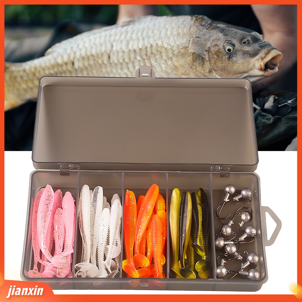 (In Stock) 1set Pemikat Pancing Semua Area Air Realistis Tajam Kait Dapat Digunakan Kembali Simulasi T Ekor Memikat Memancing Aksesoris Penggunaan Sehari-Hari