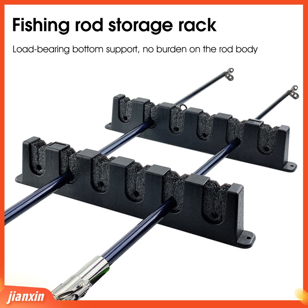 (In Stock) 1pasang Holder Joran Pancing Tempel Dinding Tahan Panas Membantu Handal Rak Pancing Untuk Rumah