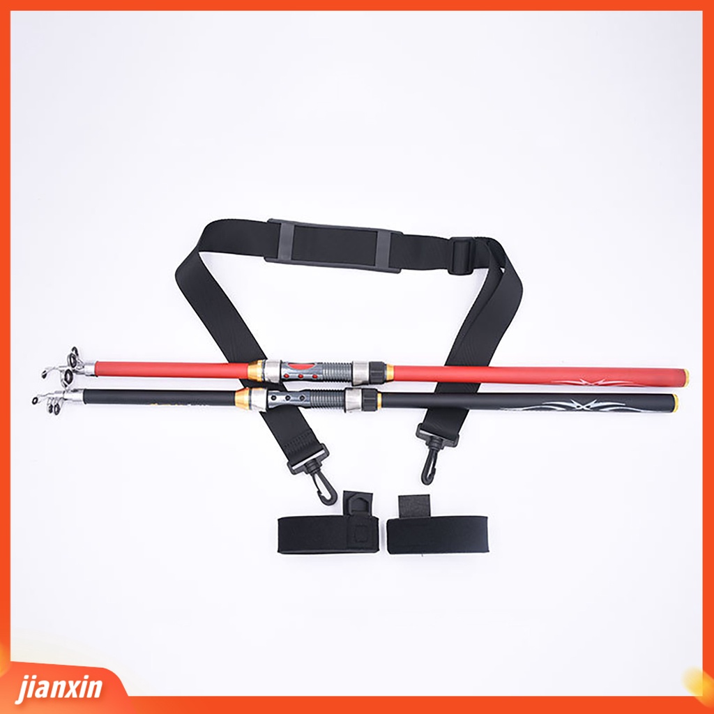 (In Stock) Gesper Tebal Ringan Fishing Rod Band Adjustable Portable Helpful Fishing Pole Shoulder Belt Untuk Penggemar Memancing