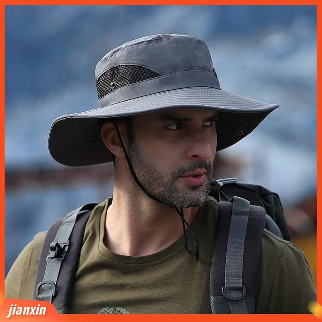 (In Stock) Topi Bucket Fashion Topi Matahari Pantai Kompresi Breathable Untuk Outdoor
