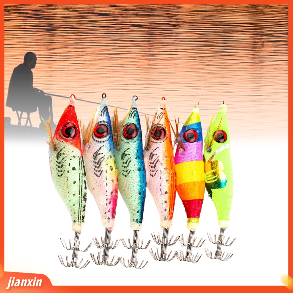 (In Stock) Umpan Luminous Manusia Hidup PVC Cumi Gurita Udang Cuttlefish Kail Pancing Untuk Memancing