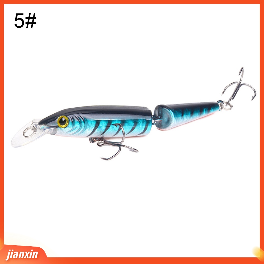 (In Stock) 10.5cm 2-bagian Hidup Neon Air Tawar Memancing Umpan Ikan Stimulasi Keras