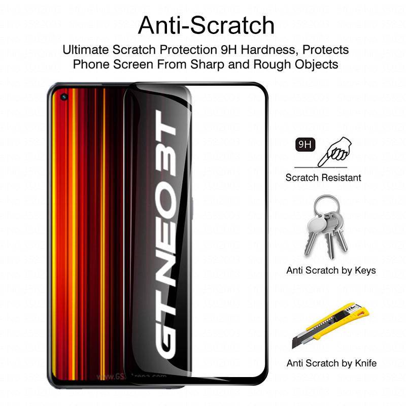 2pcs Full Cover Tempered Glass Untuk Realme Narzo 50 30 20 Pro 20A 10A 10film Pelindung Untuk Realme Narzo 50a 50i Prime N55 N53 30A