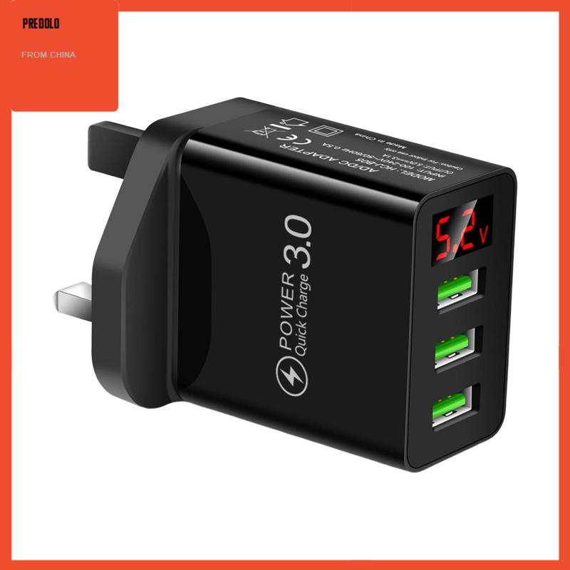 [Predolo] Tampilan Digital 3USB Portabel Pengisian Cepat Untuk Travel