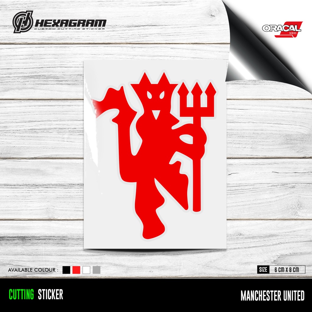Cutting Sticker Manchester United Logo | Stiker Cutting Logo Manchester United