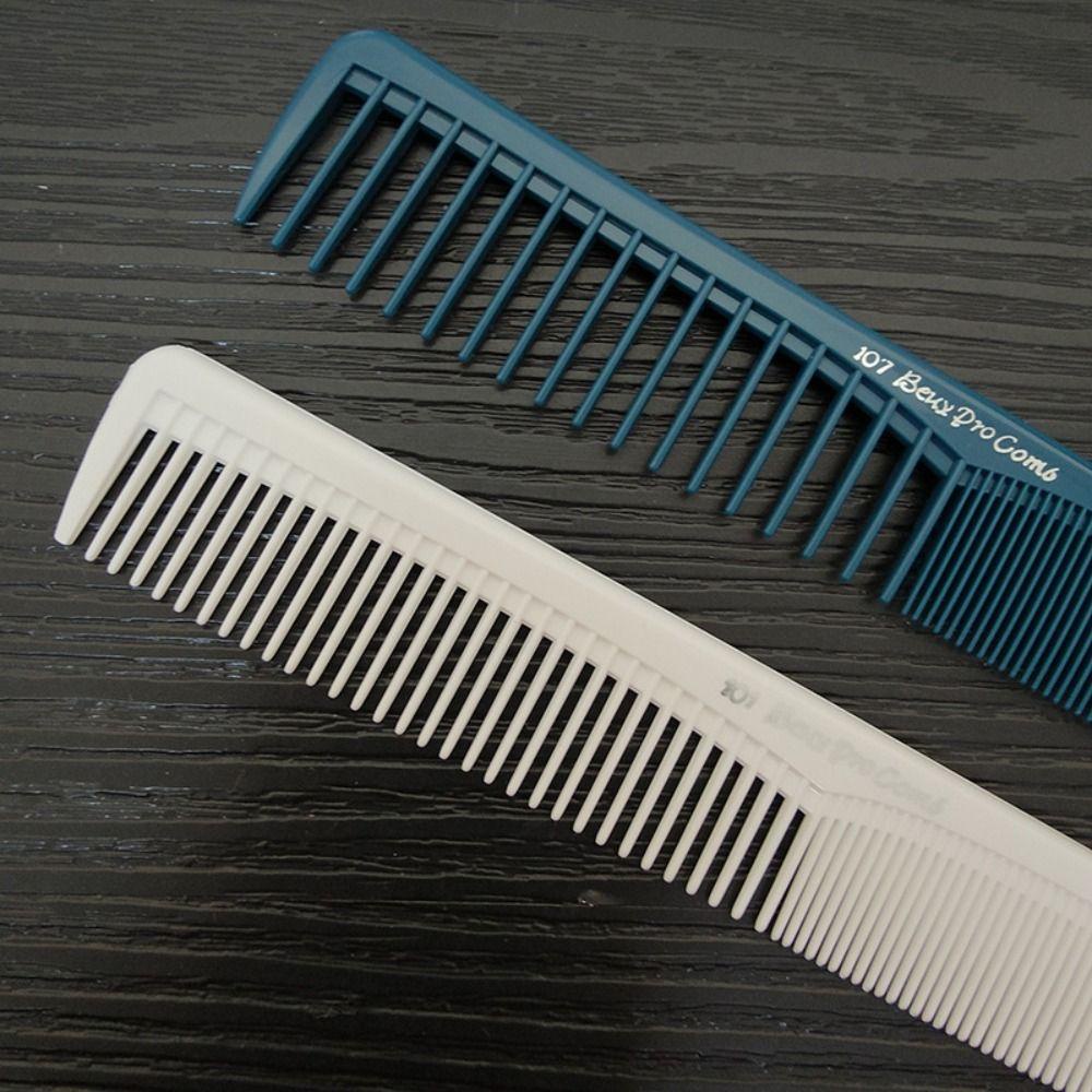 MXBEAUTY Pro Sisir Penata Rambut, Sikat Rambut Lurus Plastik, Sisir Pemotong Rambut Tahan Lama Anti-slip Anti-Statis DIY Untuk Barber