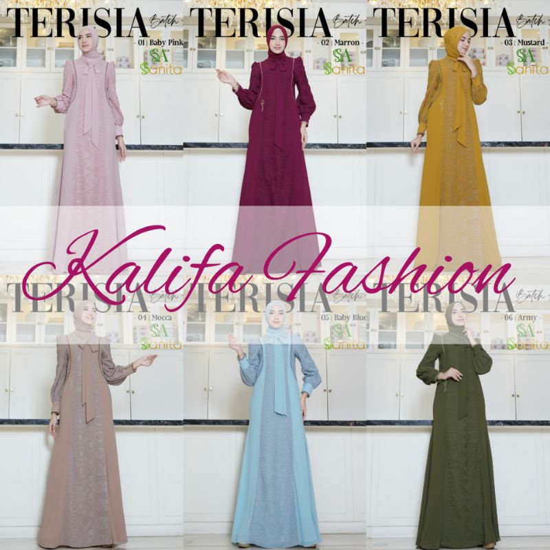 Teresia Batch 7 by Sanita Hijab / Gamis Brukat / Muslimah Branded Wear / Gamis Set Syar'i / Gamis Pesta / Gamis Mewah / Baju Syar'i Pesta / Fashion Muslimah