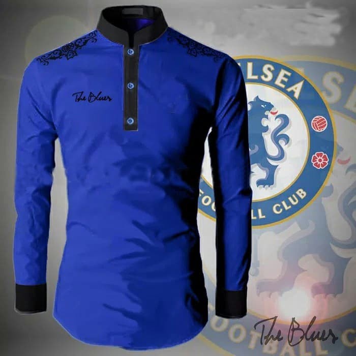 Baju Koko Kemeja Pria Lengan Panjang Dewasa Terbaru Gamis Cowok Terbaru 2023 Baju Laki2 The Blues