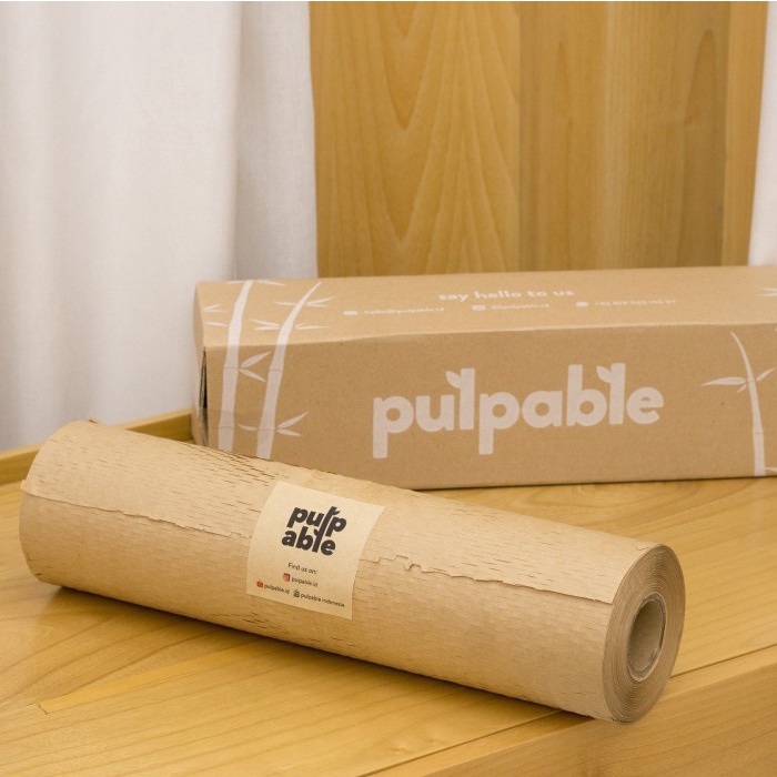 

Pulpable Honeycomb Paper Wrap 50M - Eco Friendly Packaging Bubble Wrap - 50cm x 50m