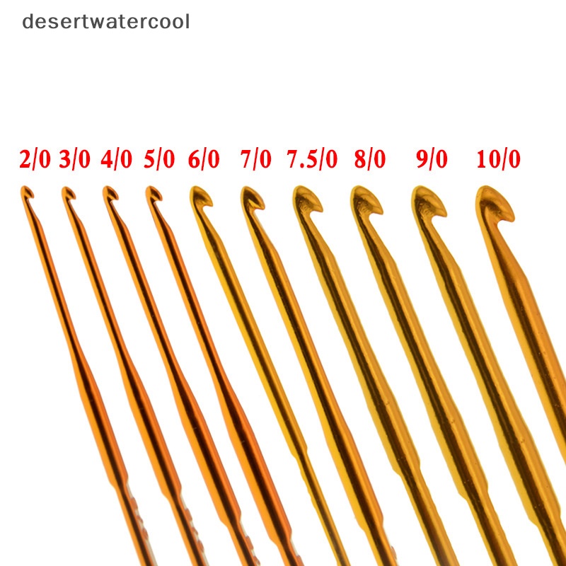 Deid 10Pcs Alumina Crochet Hook Set DIY Knitg s Alat Jahit Knitg Rumah Martijn