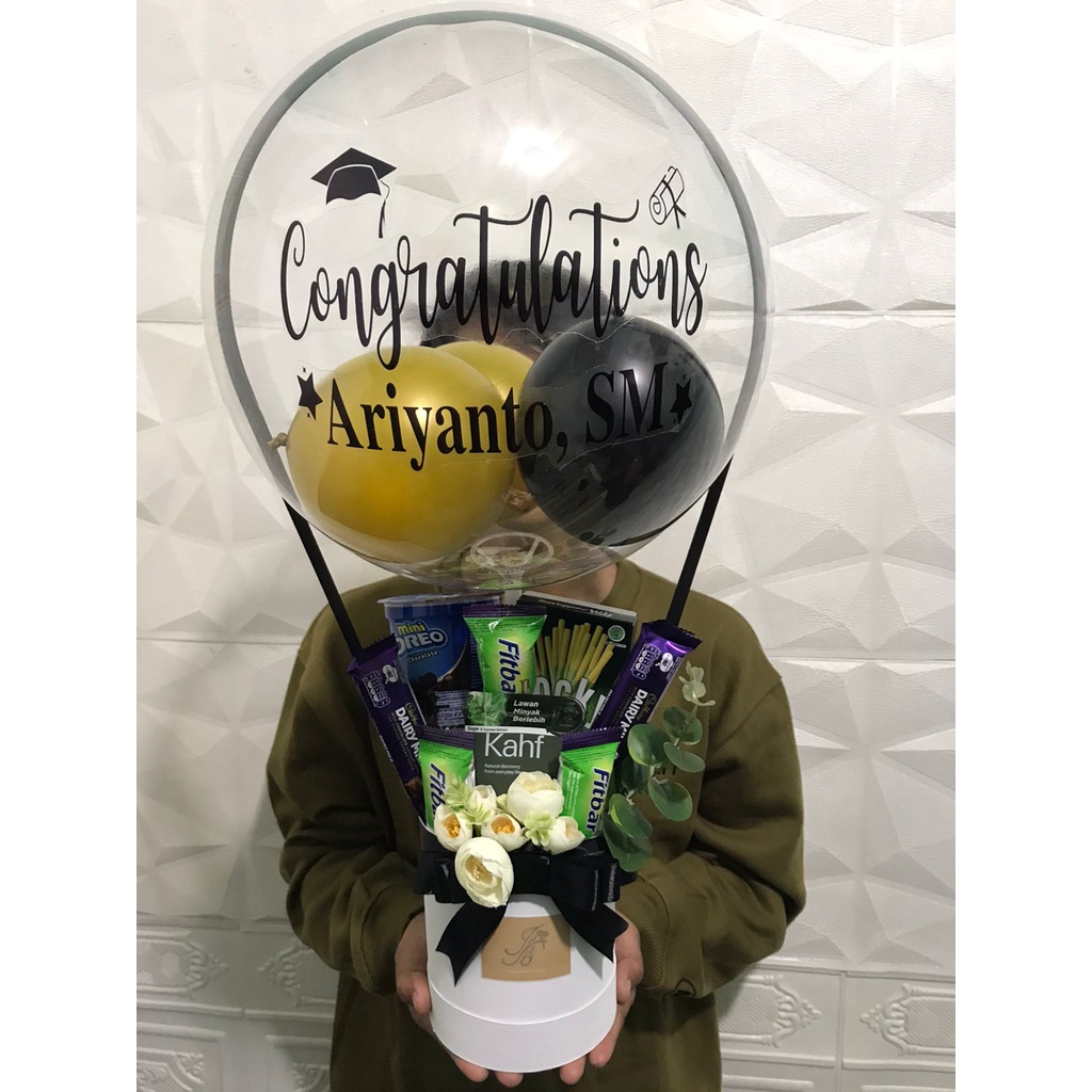 Craftsman Snack Balon bucket balon buket balon snack bloom box bouquet balon
