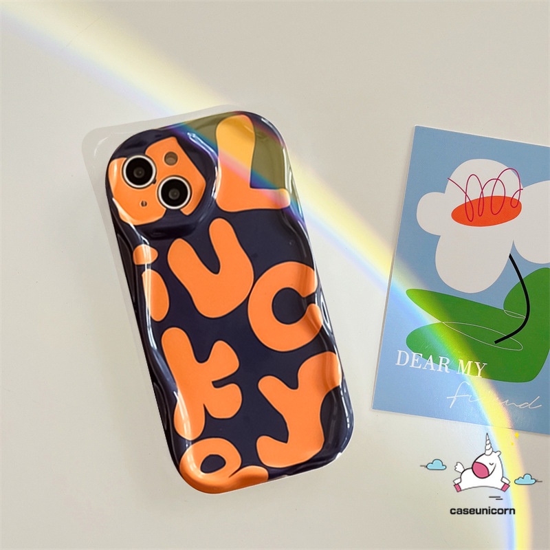 Kartun Art Doodle Inggris Case Untuk Infinix Hot 11 10 20 8 12 9 30 Main Cerdas6 7 6Plus 5panas8 10Lite 30i 9catatan12 G96 3D Wavy Curved Edge Colorful Lukisan Minyak Huruf Soft Cover