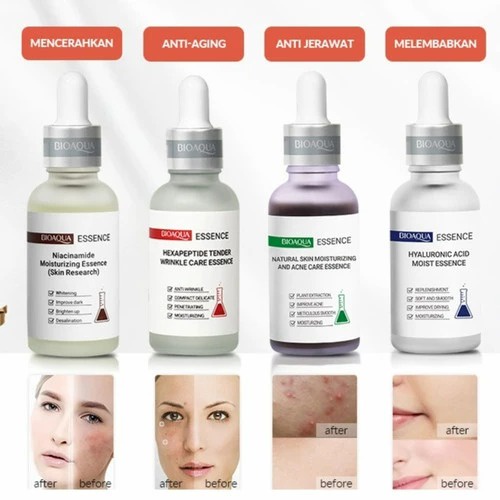 Serum Wajah Bioaqua Essence Serum Natural Skin & Acne Care Original BPOM