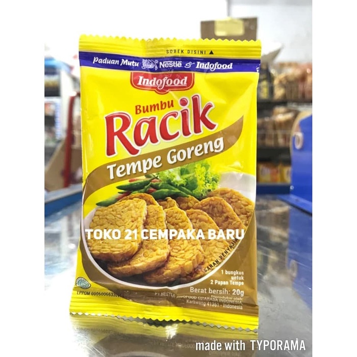 

Indofood Bumbu Racik TEMPE GORENG 1 bungkus