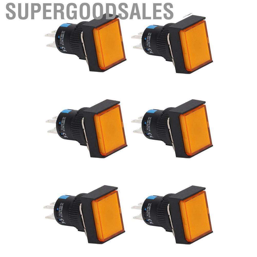 Supergoodsales Momentary Push Button  ABS Switch 5A Operating Current AC 0‑240V for Electromagnetic Starters Relays