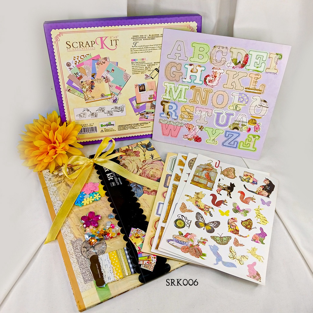 

Journal Kit Yellow Cute Scrapbook Deco SRK006