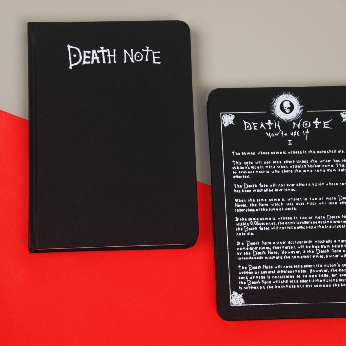 

Notebook Death Note Binding/ Custom Notebook/ Planner Dotted/ Grid - Polos