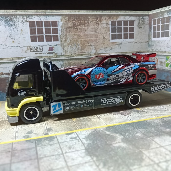 TERBARU Hot Wheels Transporter + Nissan Skyline R34 custom Garasi Drift