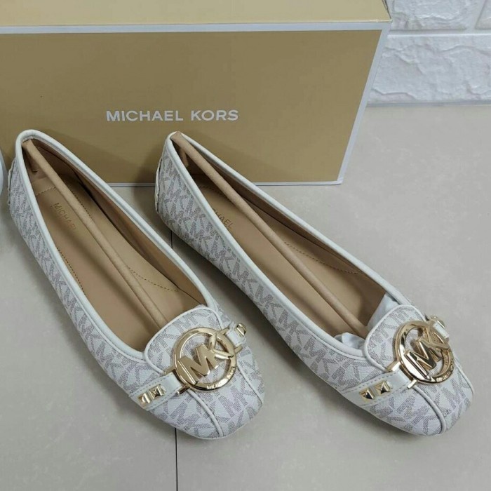 MICHAEL KORS FULTON MOC ORIGINAL SHOES ,vanilla