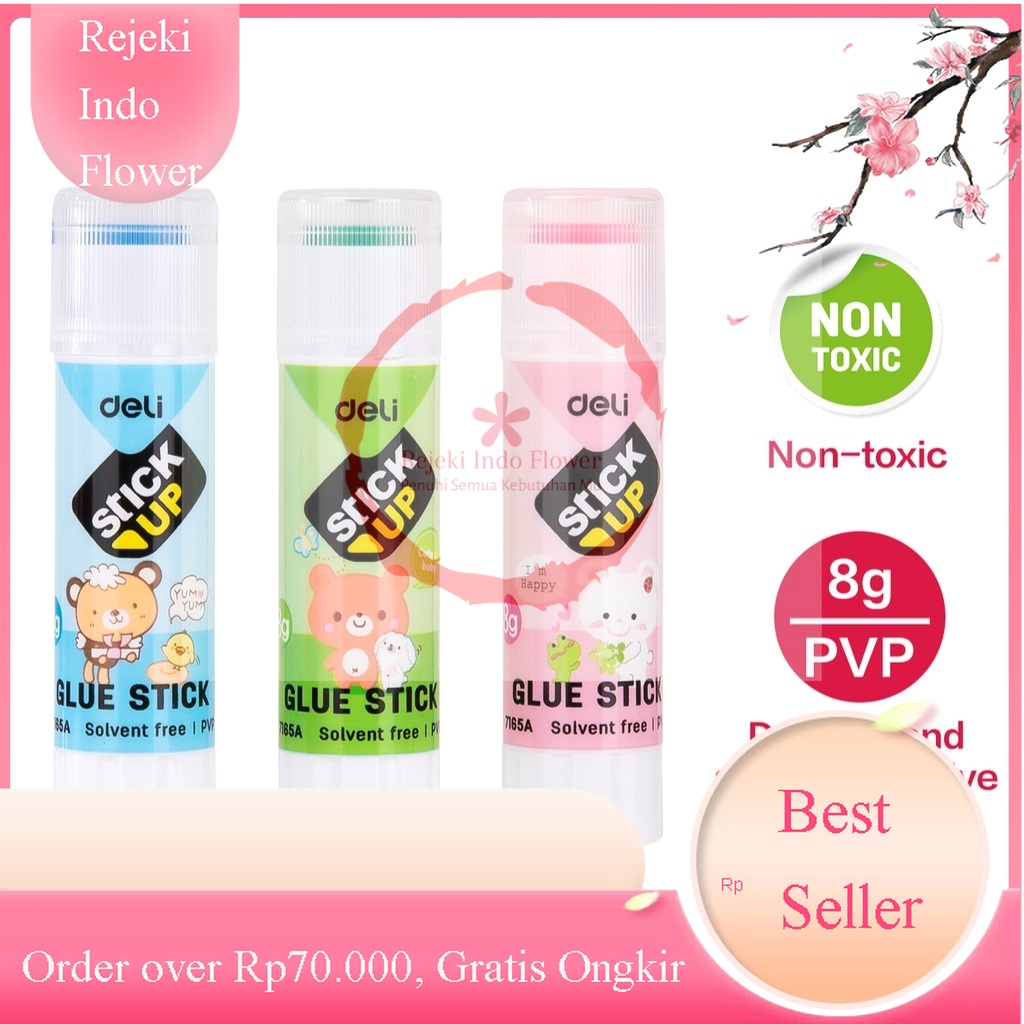 

REJEKI DELI LEM STIK LEM KERTAS STICK UP ANEKA WARNA MOTIF LUCU 8 GRAM GLUE STICK SUPER KUAT CEPAT KERING PERLENGKAPAN ALAT TULIS SEKOLAH KULIAH E7165A
