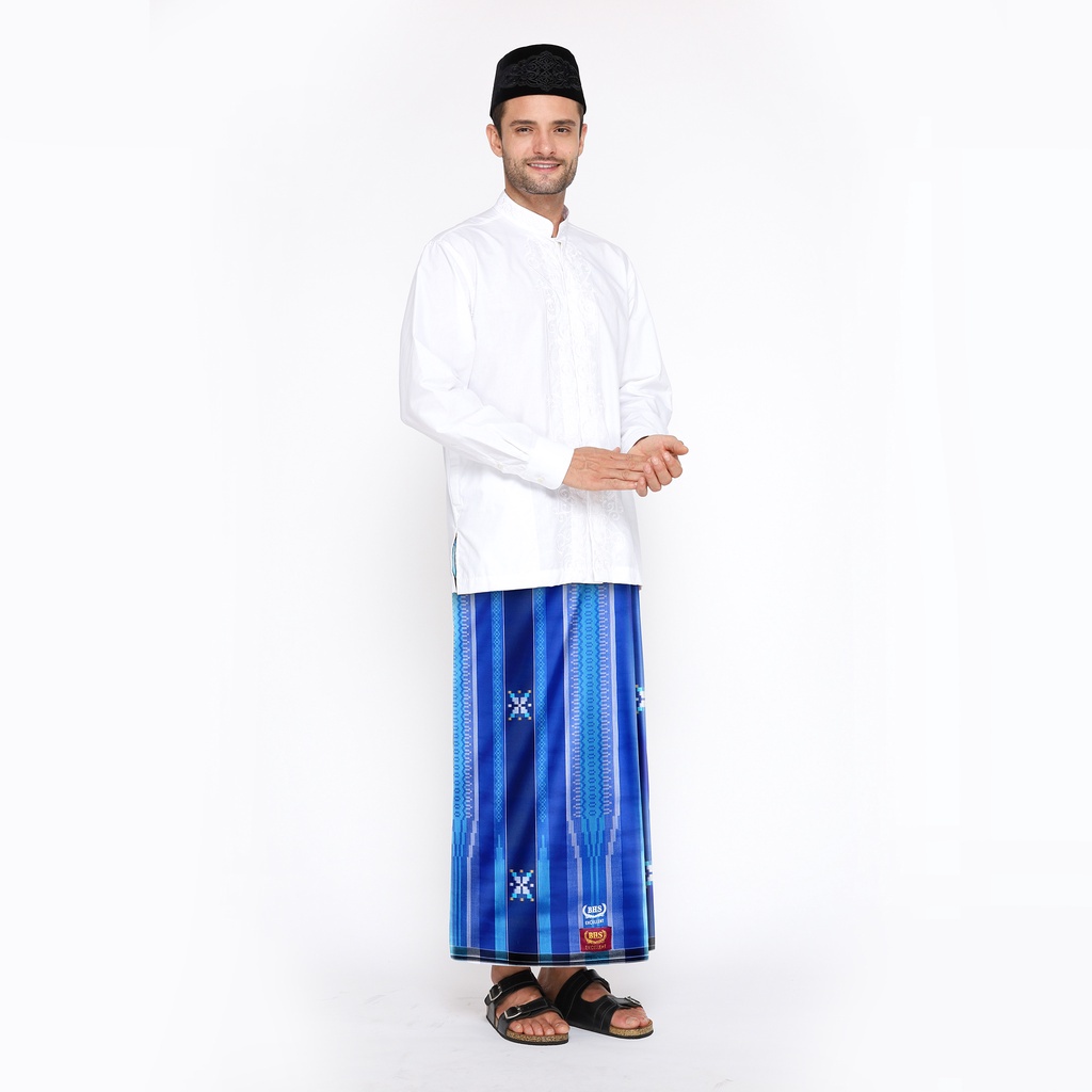 Sarung BHS Excellent Gold Motif E52 SGF Biru