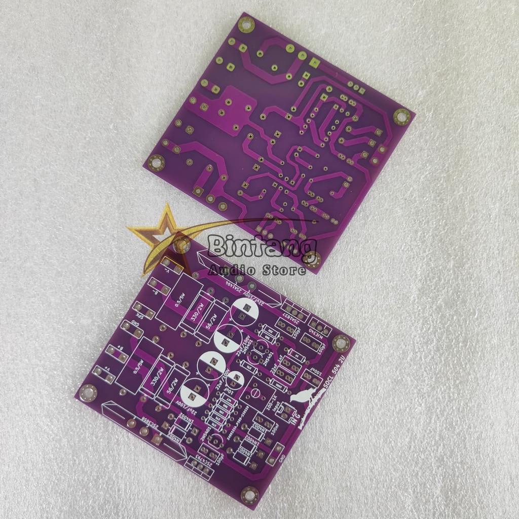 Pcb SOCL 504 TEF 2U Dobel Layer FR4 Fiber