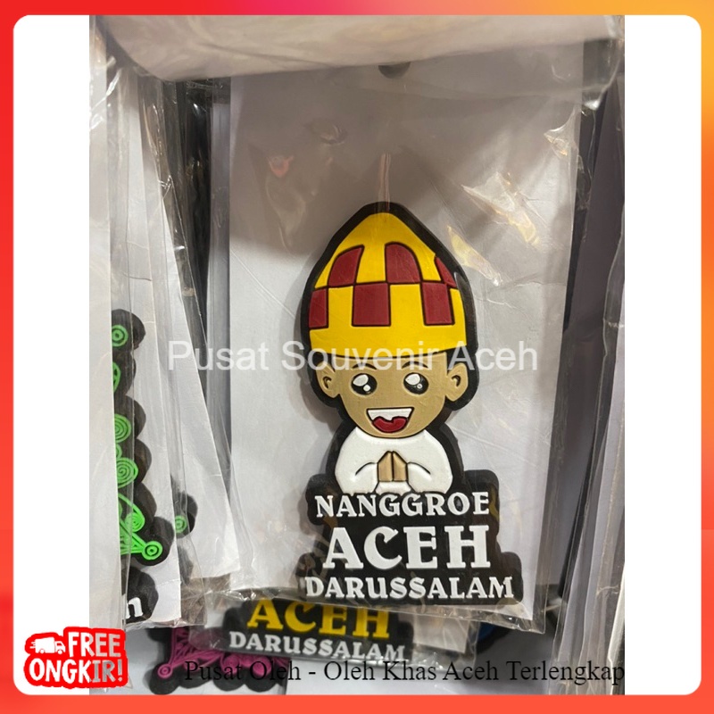 magnet kulkas karet khas aceh | tempelan kulkas khas aceh linto baro