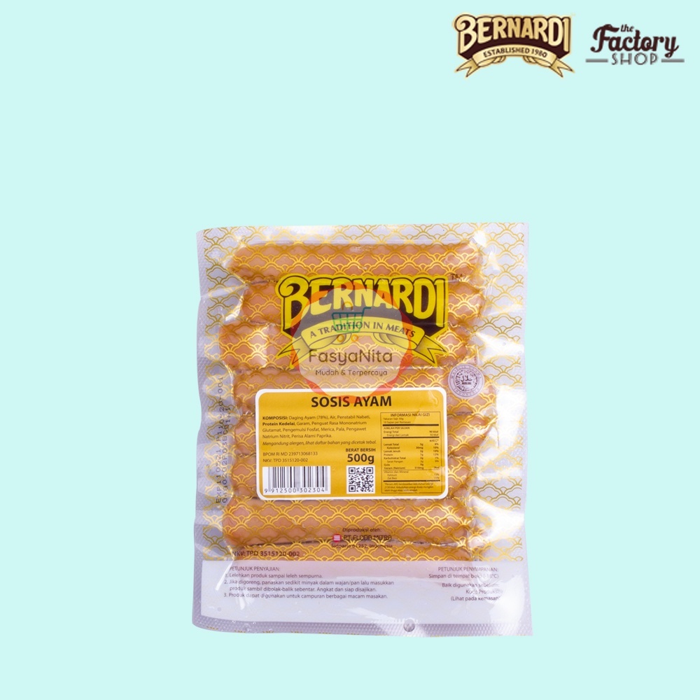 

Bernardi Sosis Ayam 10 Cm 500 Gr