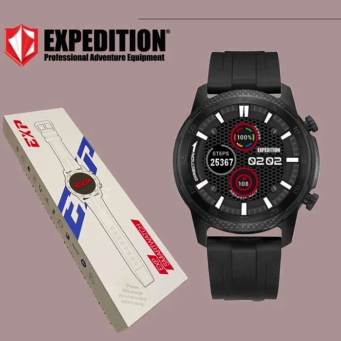 EXPEDITION SMARTWATCH ESW 1001 BLACK JAM PRIA GARANSI RESMI 1TAHUN Vs