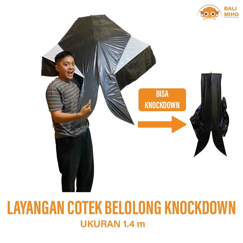 YV57MJ Layangan Cotek Belolong Knockdown - Layangan Cotek - Layangan bebean knockdown - Layangan Beb