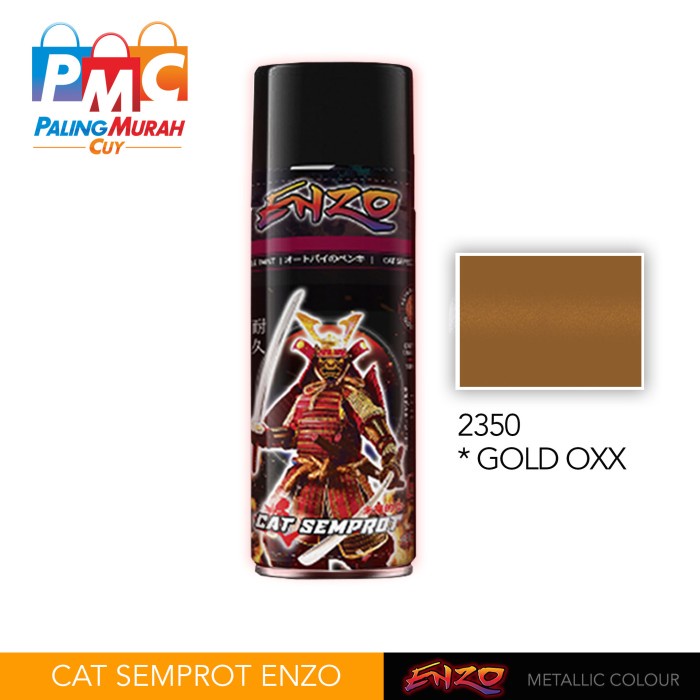 Cat Semprot ENZO 2350 GOLD OXX - Bukan Samurai/Pylox Enzo Metallic