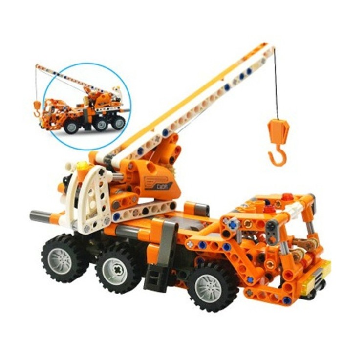 Double E CADA C52013W Engineering Crane Return Building Blocks