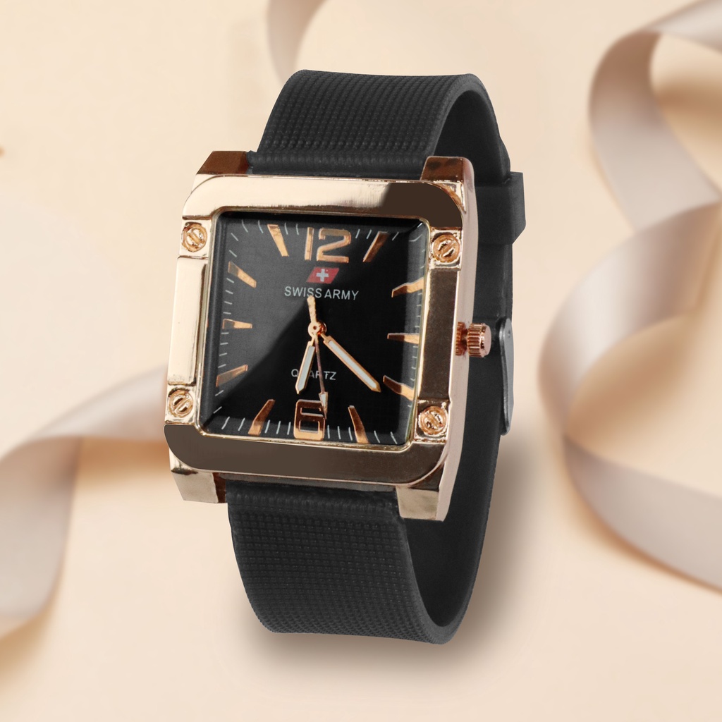 GROSIR Jam Tangan Pria Analog Tali Karet