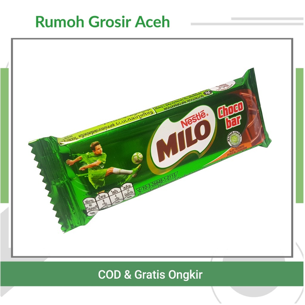 

{ACEH} Milo Choco Bar Cokelat Bar Milo - Netto 15 gram (SZY)