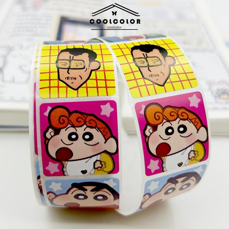 COD❤️Kartun Lucu Bahan Scrapbook Sticker Melody Crayon Shin-chan Line Dog DIY Stiker Dekoratif- cl