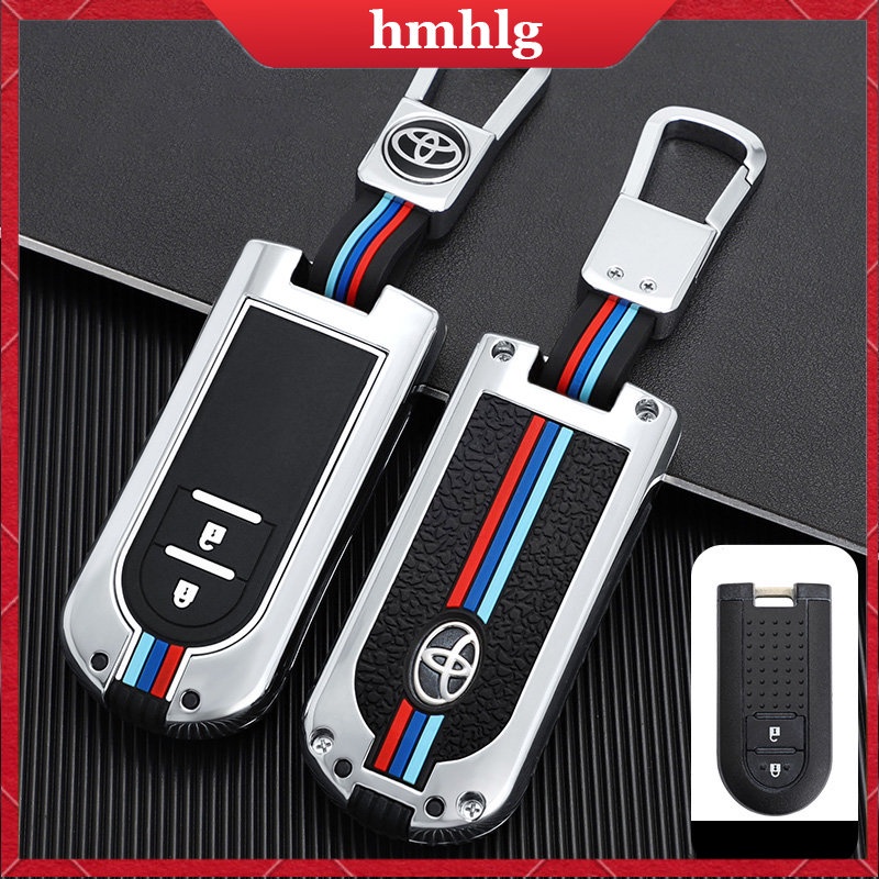 [Tersedia] Untuk Toyota Agya GR Sport Zinc Alloy Silikon Smart Remote Contorl Kunci Mobil Case Cover Keychain Holder