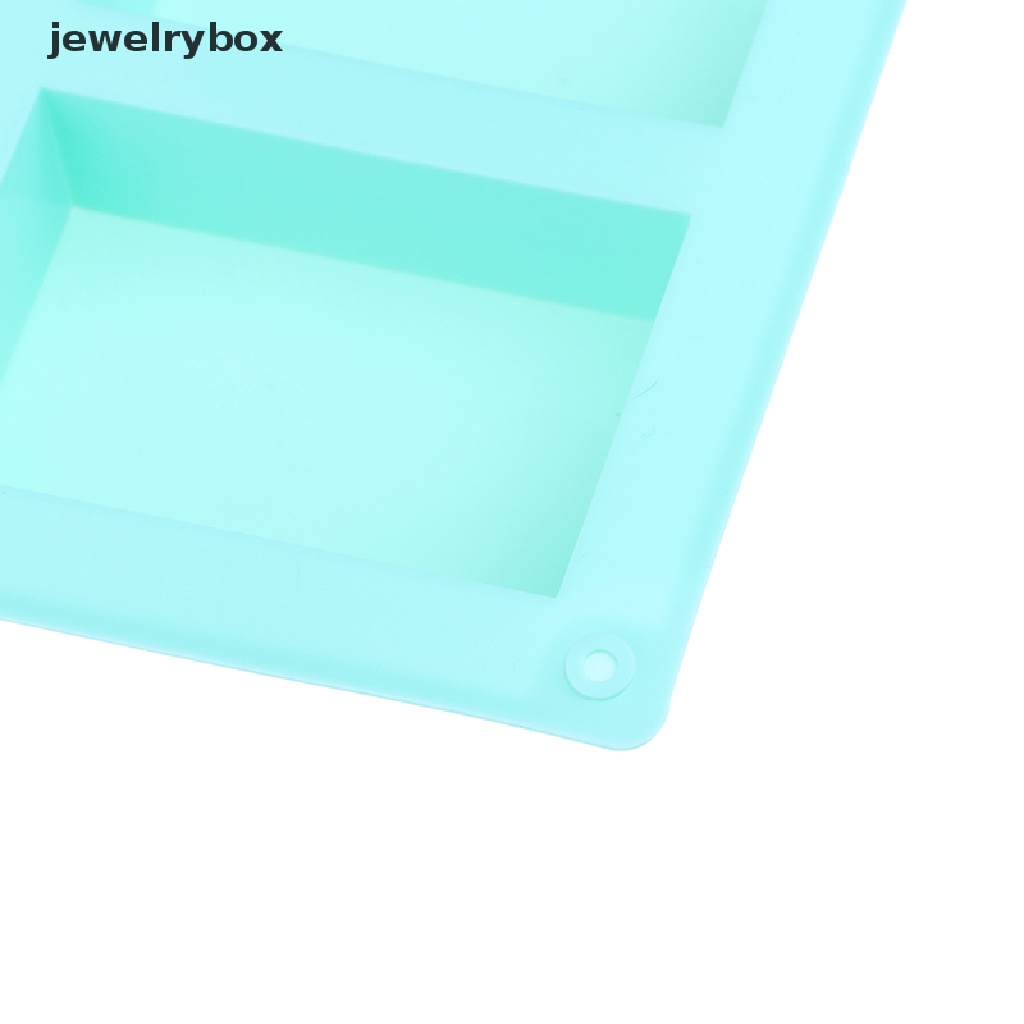 [jewelrybox] 6rongga Persegi Polos Sabun Cetakan Persegi Panjang DIY Handmade Soap Form Tray Cetakan Butik