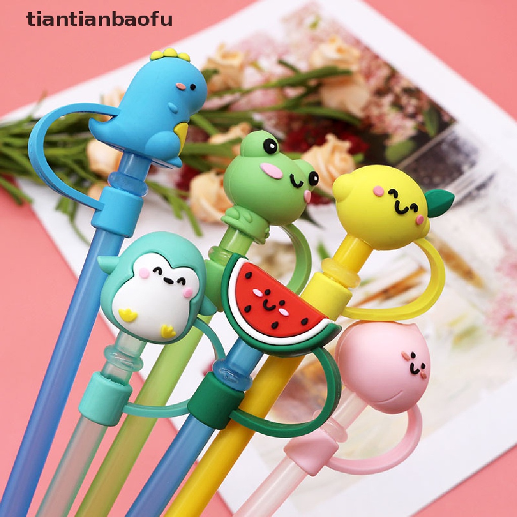 [tiantianbaofu] Bahan Silikon Tahan Debu Reusable Plug Untuk Topi Jerami Perlindungan Lingkungan Straw Cap Universal Debu Plug Aksesoris Butik