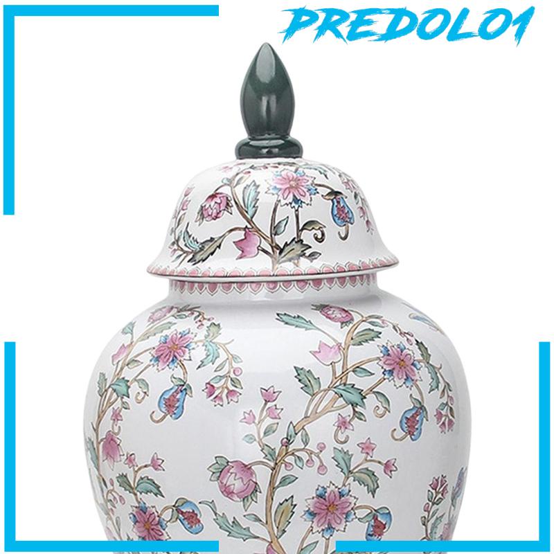 [Predolo1] Toples Candi Porcelain Vas Keramik Tradisional Koleksi Dekorasi Meja